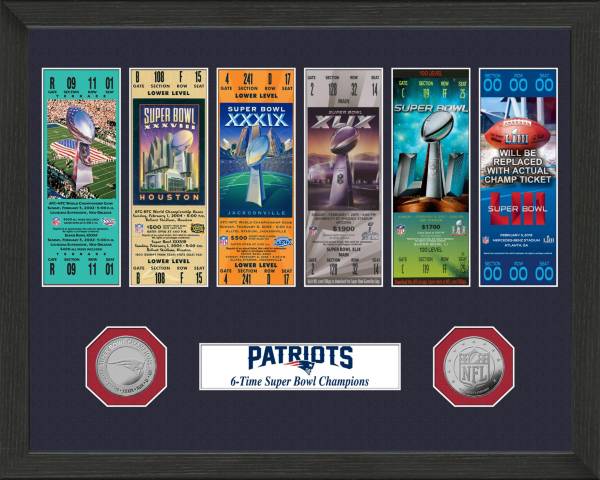 New England Patriots 6X Super Bowl Champions Team Composite