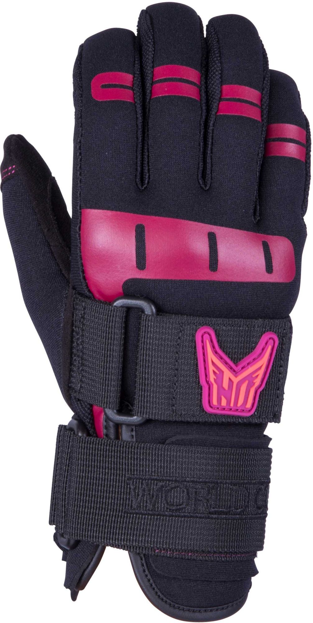 pink ski gloves