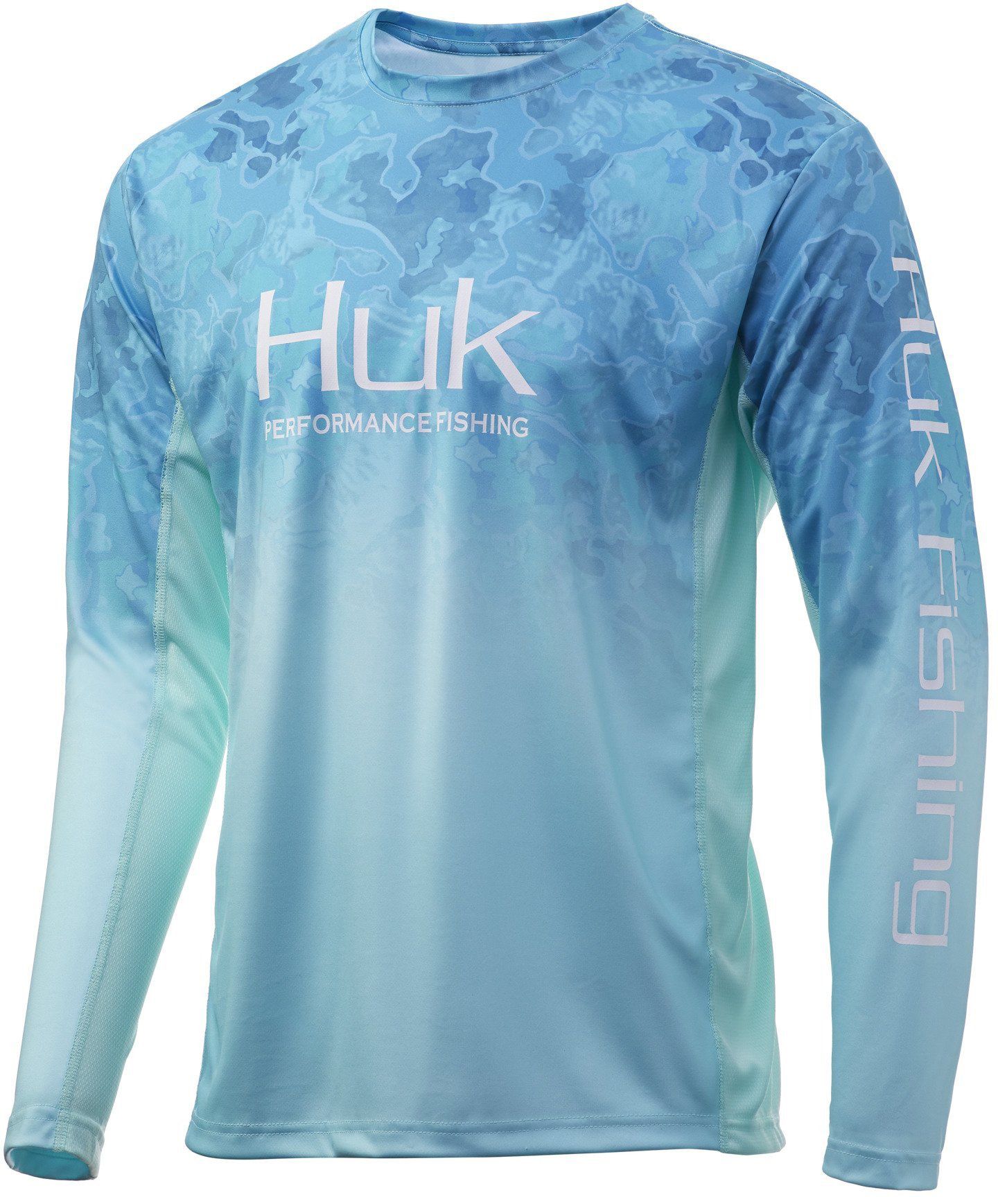 huk long sleeve hooded shirt