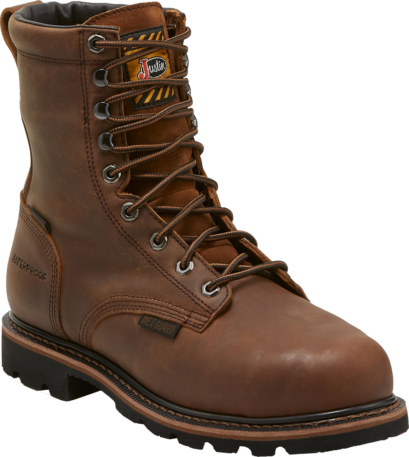 justin steel toe boots academy