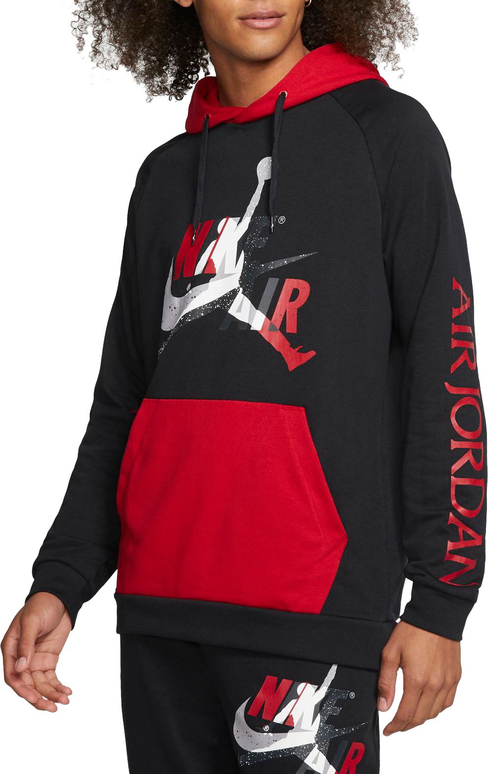 jordan jumpman classics hoodie red