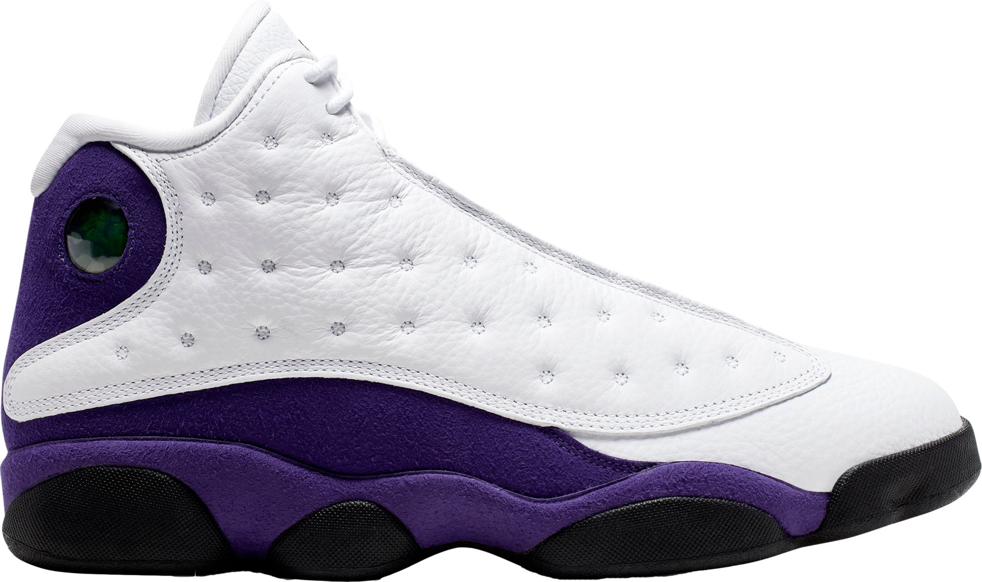 purple and white jordan 13s