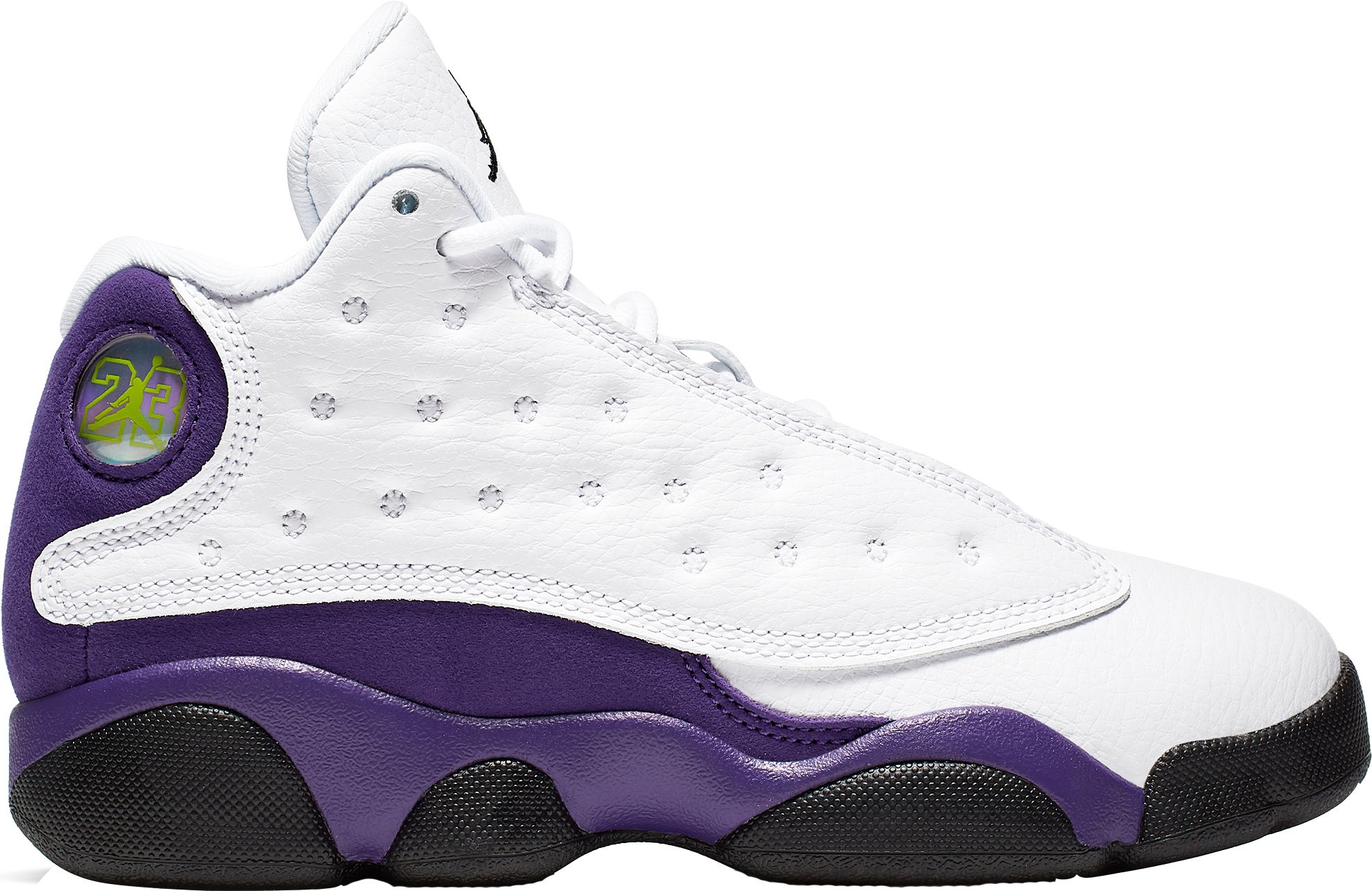 purple and white jordans kids