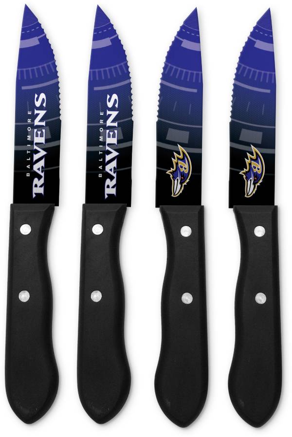 Sports Vault Baltimore Ravens Steak Knives