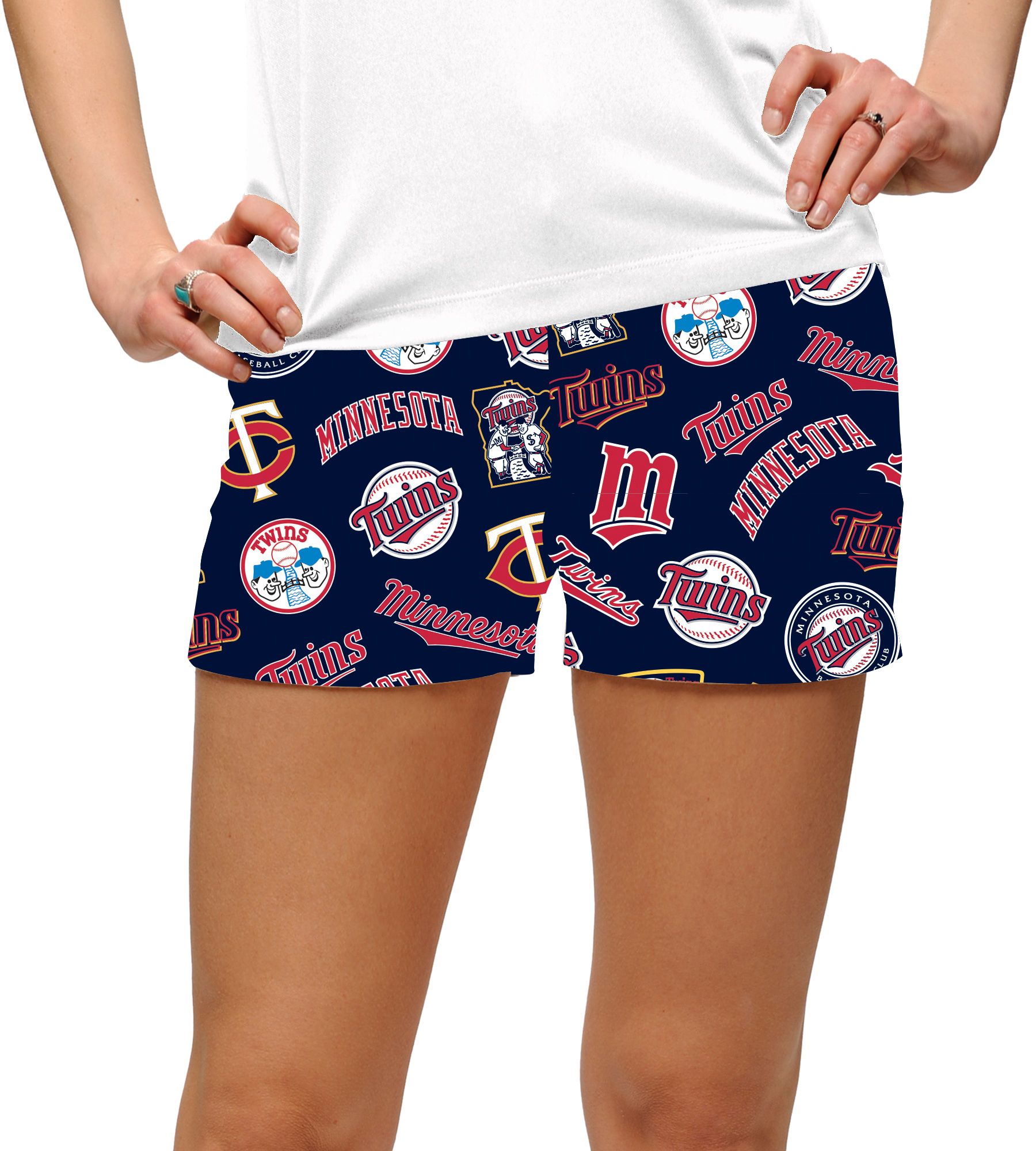 womens navy golf shorts