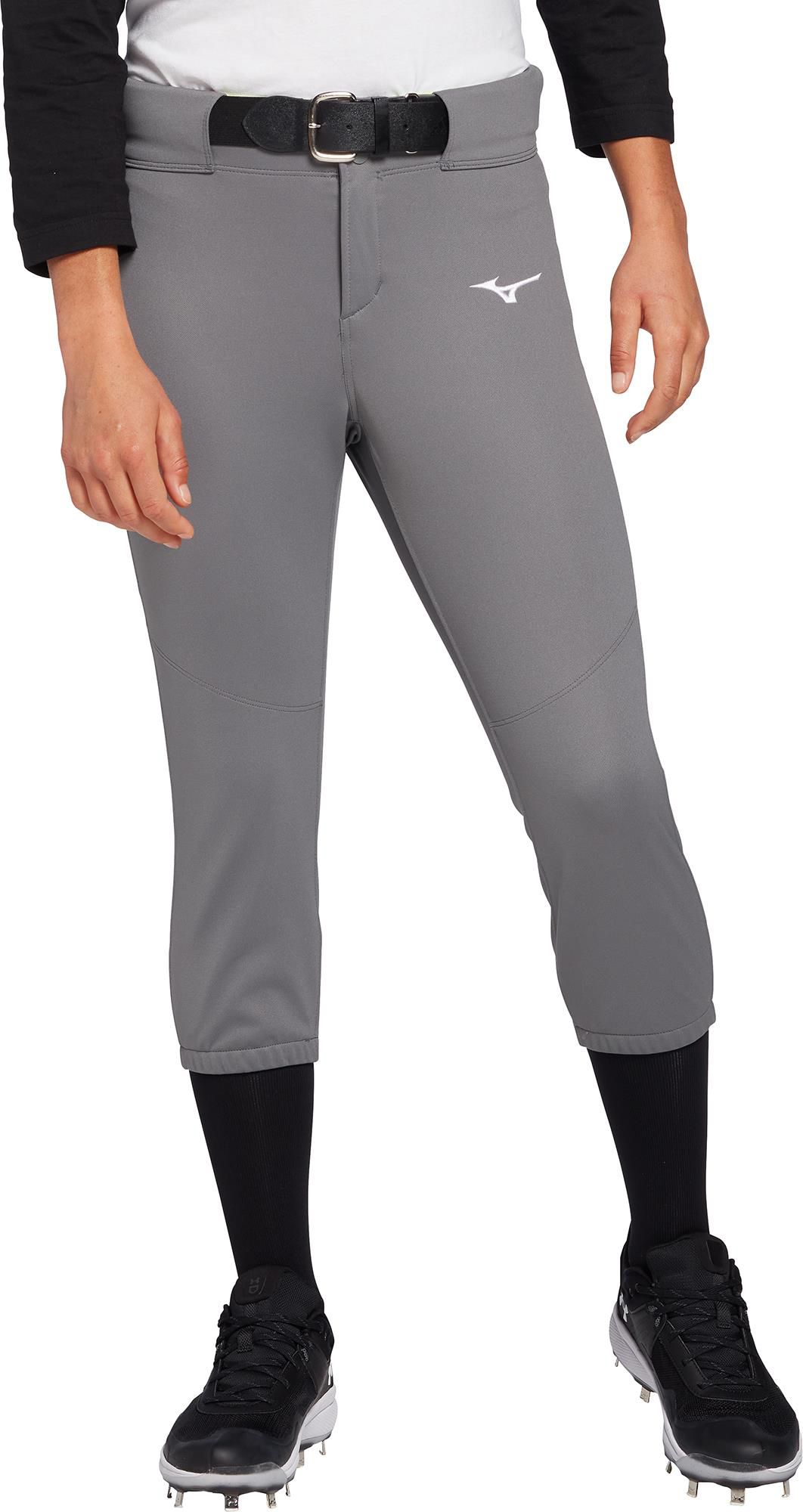 gray mizuno softball pants