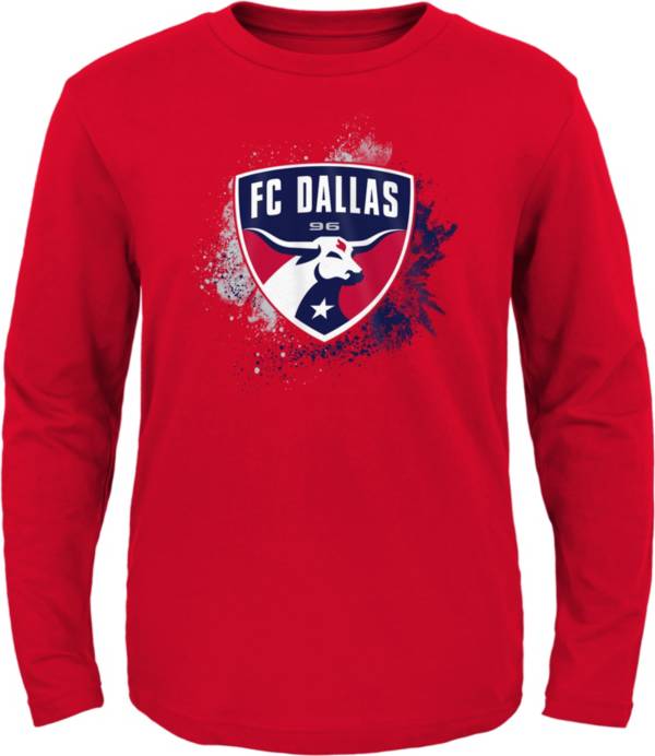 MLS Youth FC Dallas Splashin' Red Long Sleeve Shirt