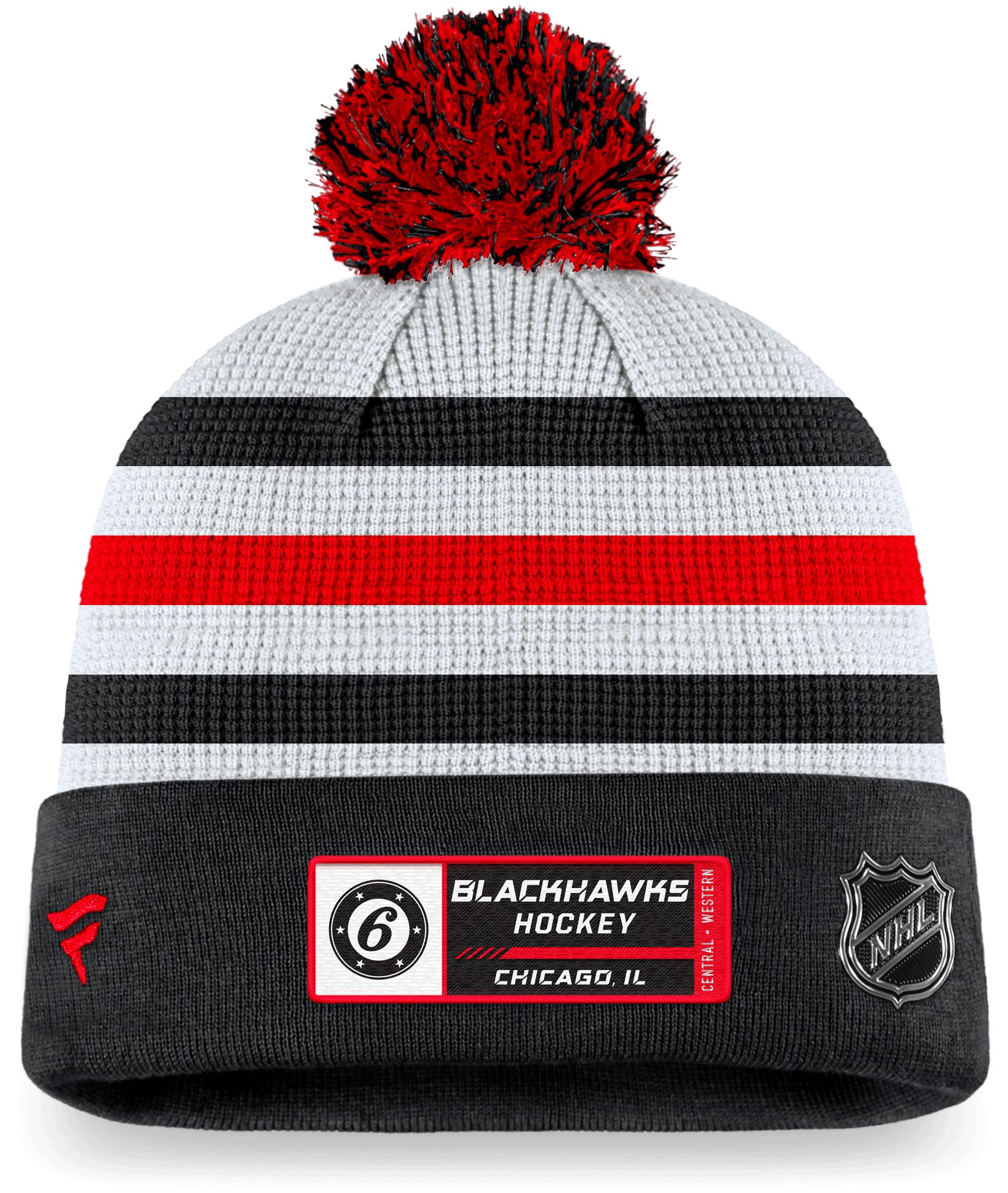 NHL Chicago Blackhawks Authentic Pro Jersey Pom Knit Beanie product image
