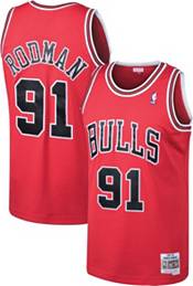 Mitchell & Ness Chicago Bulls #91 Dennis Rodman black/red Swingman Jersey