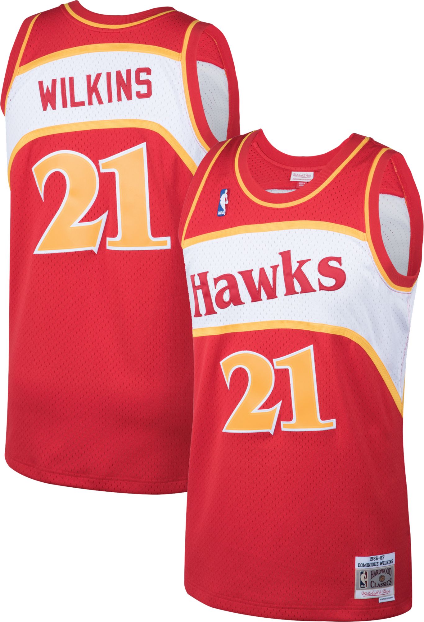 mitchell and ness dominique wilkins jersey