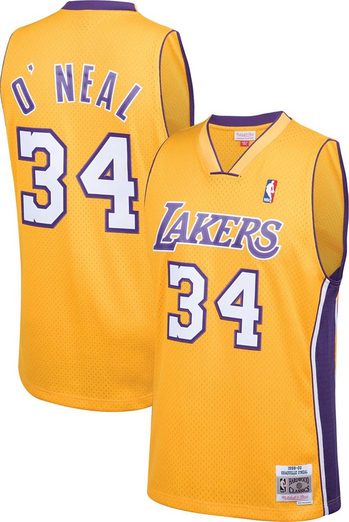 Mitchell & Ness Los Angeles Lakers - Camiseta para hombre 34 Shaquille  O'Neal Swingman