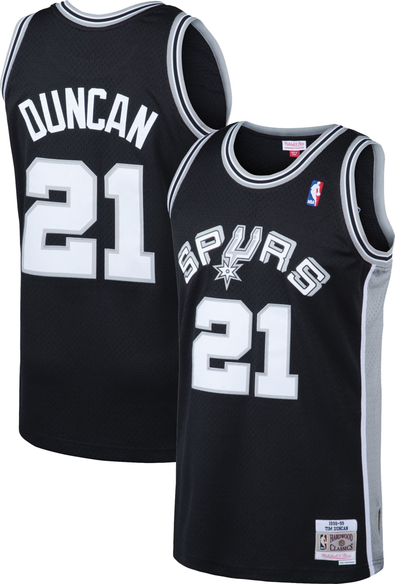 mitchell and ness tim duncan jersey