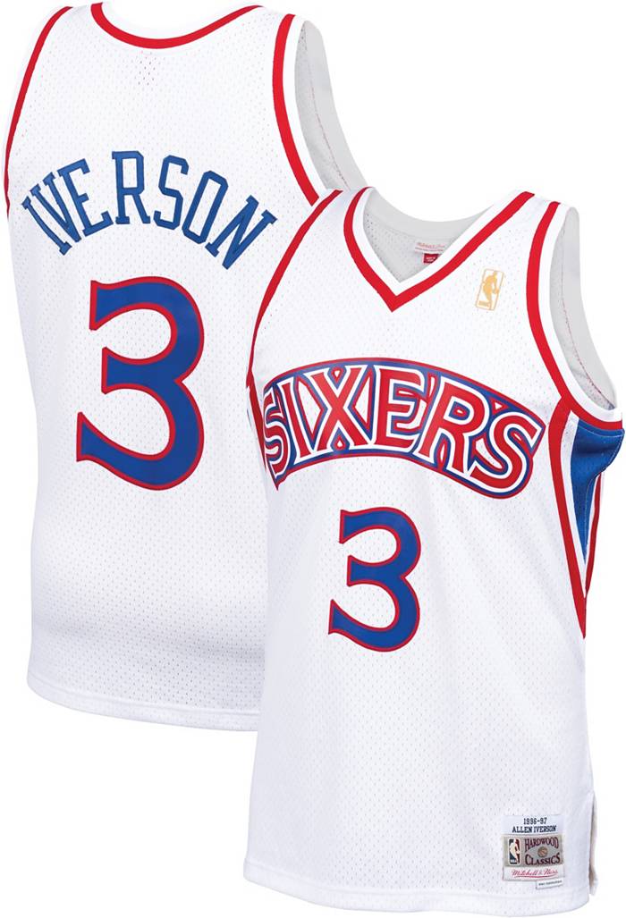 76ers Jerseys 3 Allen Iverson Basketball Jerseys - China Philadelphia and  76ers price