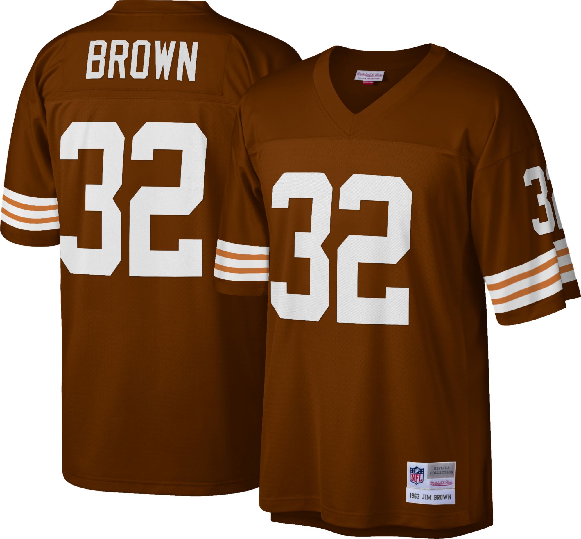 jim brown mitchell and ness jersey