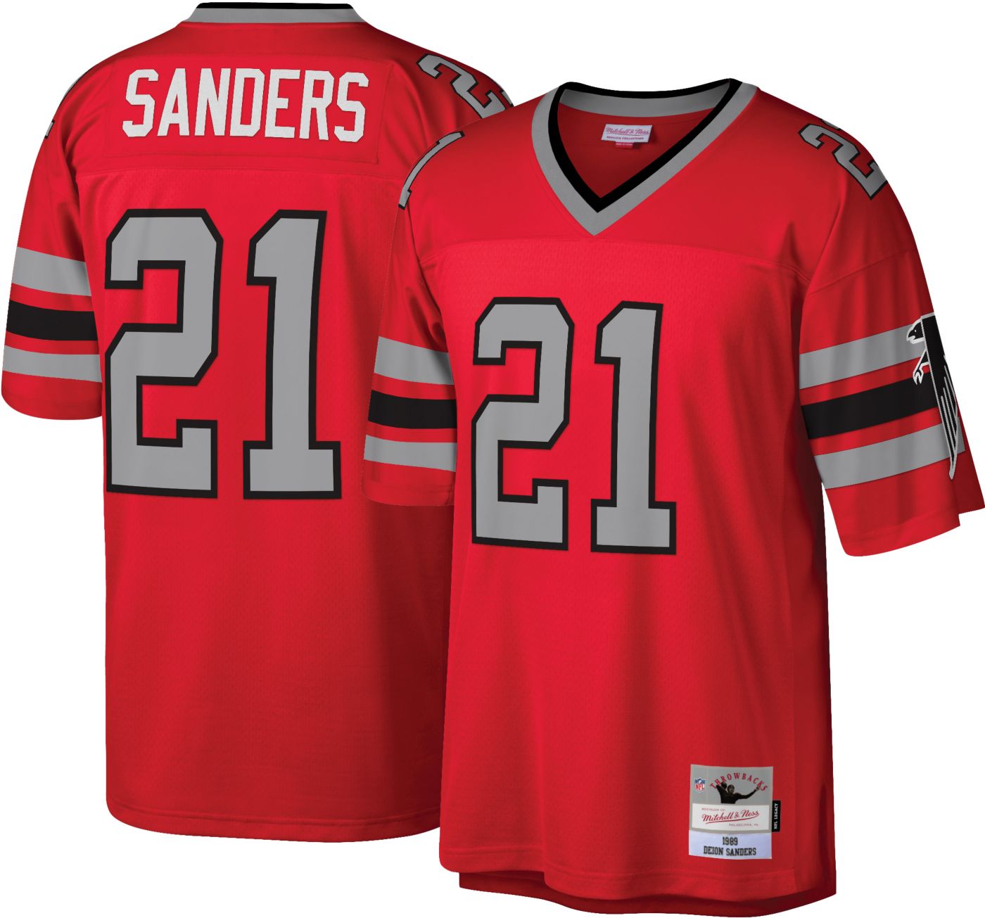 Mitchell & Ness newest Deion Sanders 1989 Atlanta Falcons Throwback Jersey