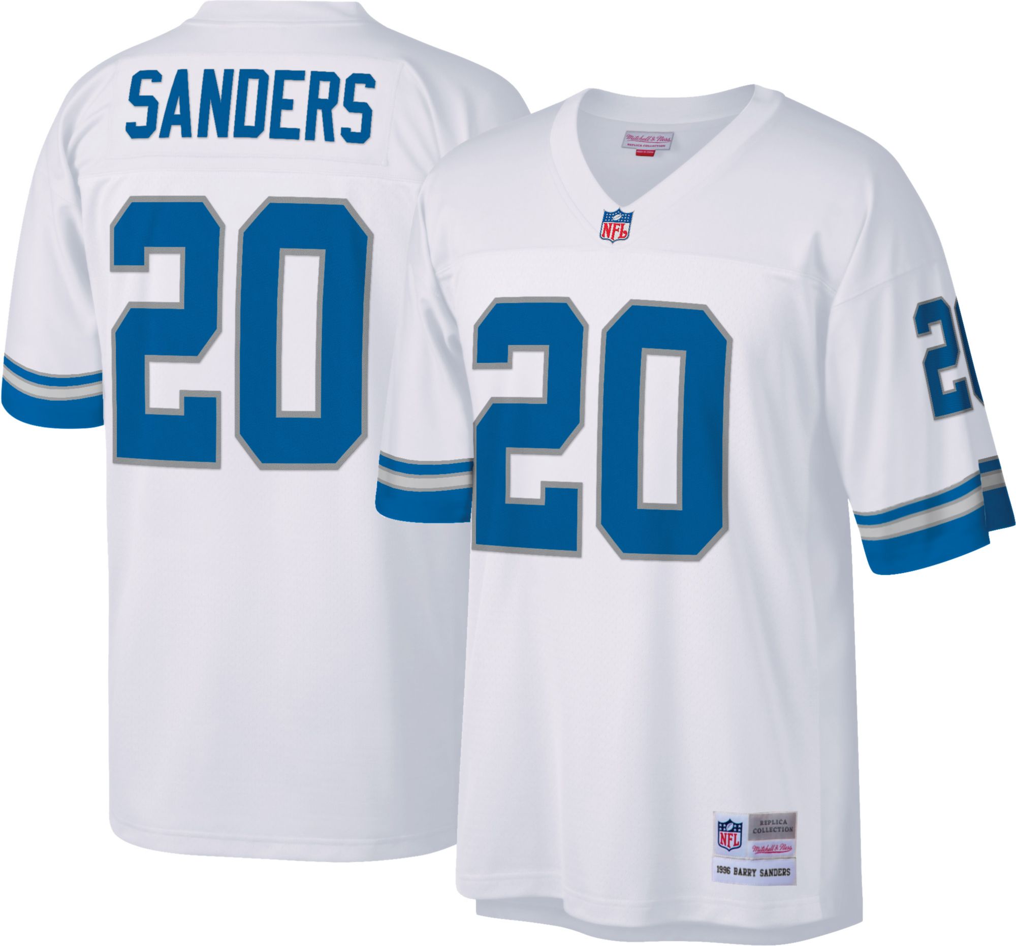 barry sanders long sleeve jersey