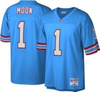 VTG USA Mitchell & Ness Blue NFL Houston Oilers Warren Moon #1 Jersey