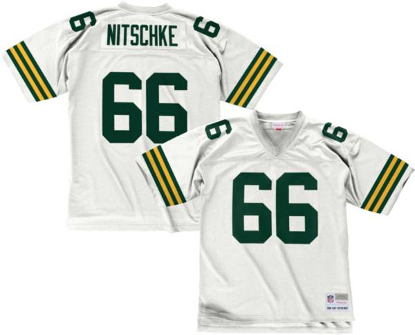 Mitchell & Ness Men's 1966 Game Jersey Green Bay Packers Ray Nitschke #66