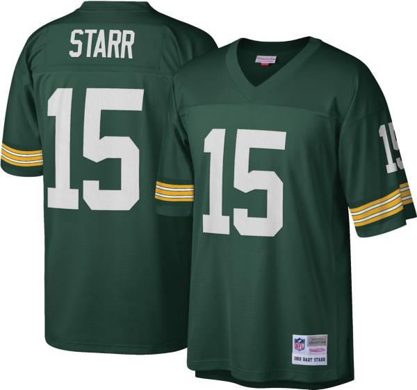 Mitchell Ness NFL Throwbacks Jersey Size 50 1969 Packers #15 Bart Starr 50  Patch