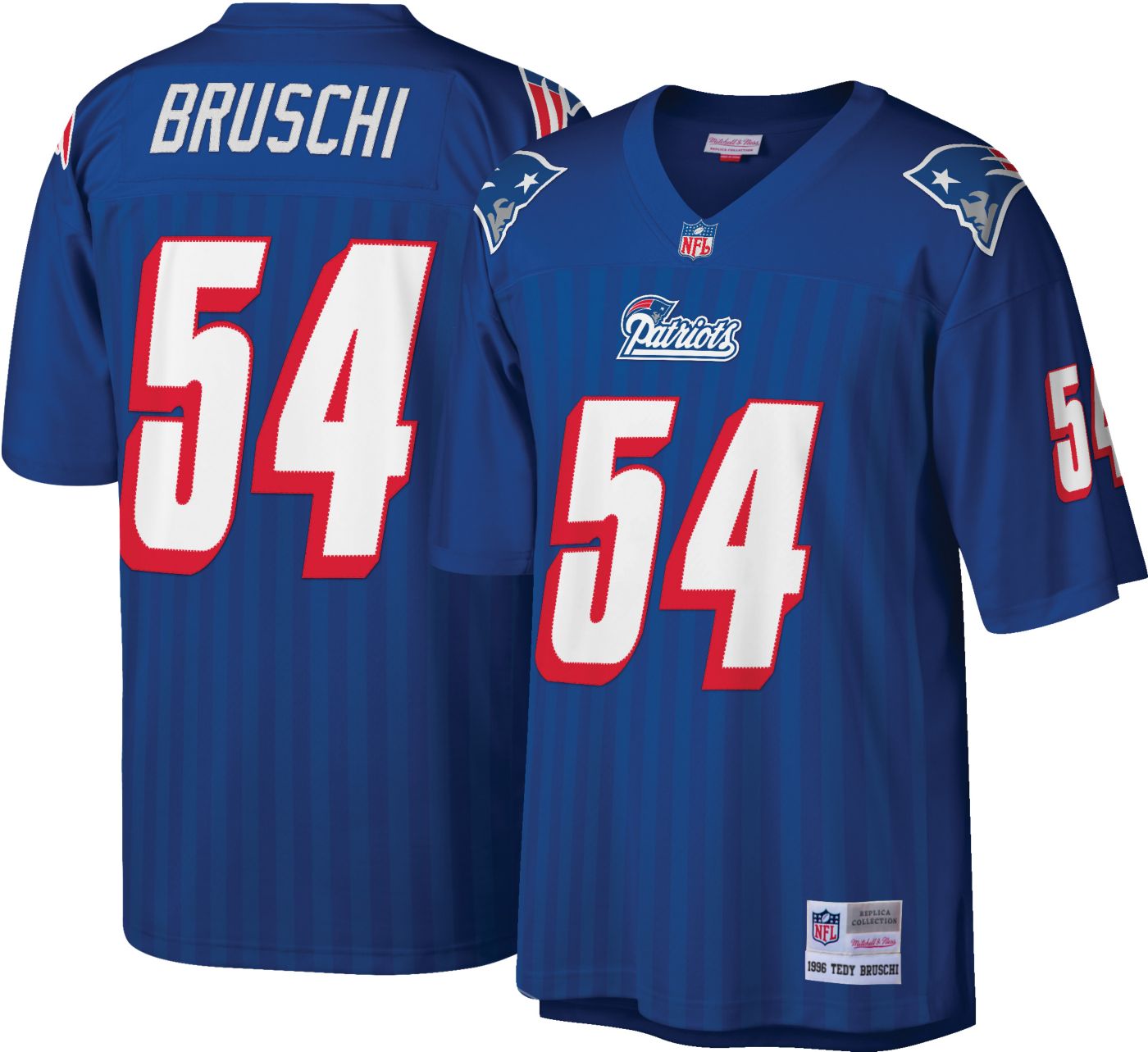 Mitchell Ness Men s New England Patriots Tedy Bruschi 54 1996 Throwback Jersey Dick s Sporting Goods