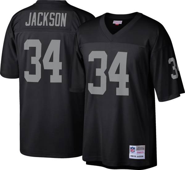 Mitchell & Ness Men's Oakland Raiders Bo Jackson #34 1988 White Throwback  Jersey