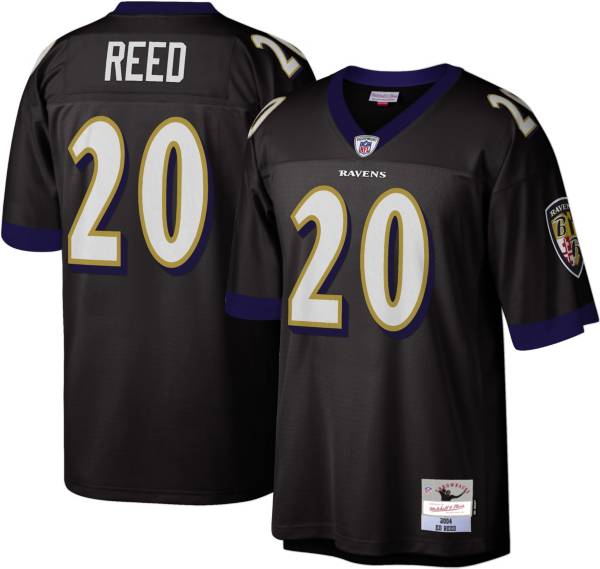 Mitchell & Ness Men's 2004 Home Game Jersey Baltimore Ravens Ed Reed #20