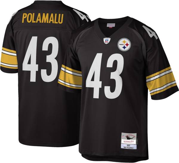 Steelers Super Bowl XL 43 Troy Polamalu Jersey NFL On Field Reebok youth  large