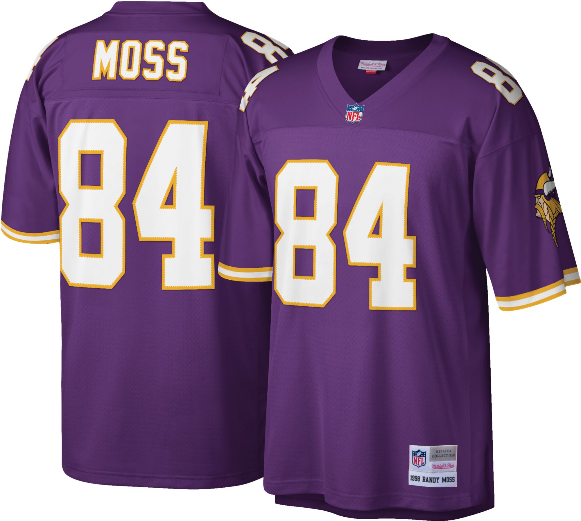 Minnesota Minnesota Vikings No84 Randy Moss Men's White Nike Multi-Color 2020 NFL Crucial Catch Limited NFL Jersey