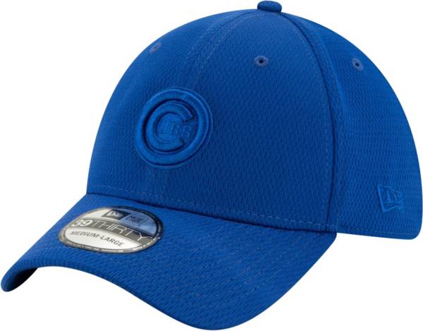 New Era Men's Chicago Cubs Blue 39Thirty Perftone Stretch Fit Hat