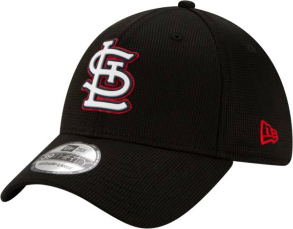 New Era Men's St. Louis Cardinals Black 39Thirty Clubhouse Stretch Fit Hat