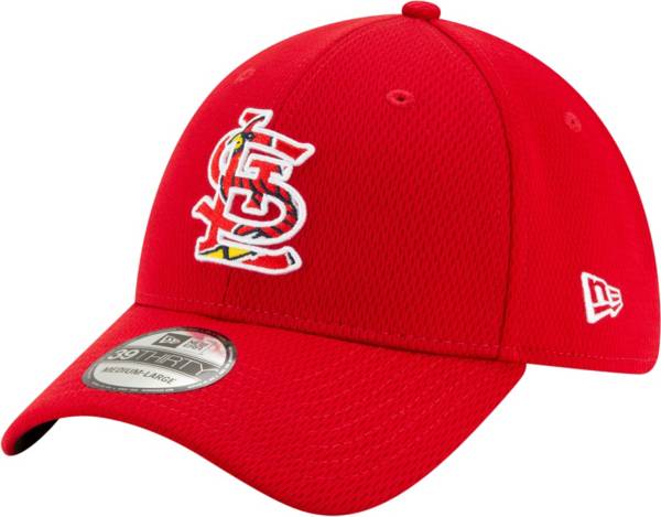 New Era Men's St. Louis Cardinals 39Thirty Red Batting Practice Stretch Fit Hat