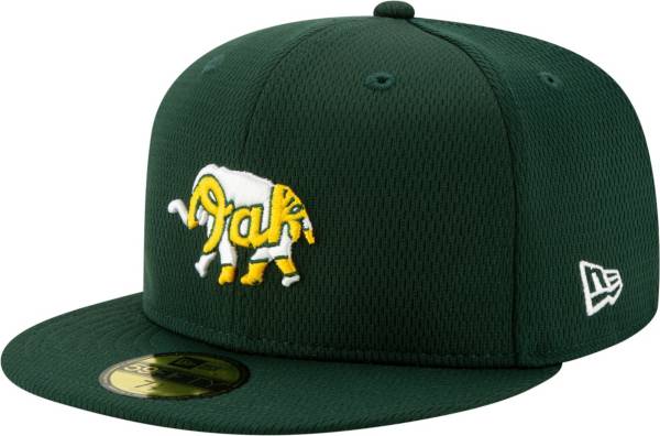 New Era Men's Oakland Athletics 59Fifty Green Batting Practice Fitted Hat