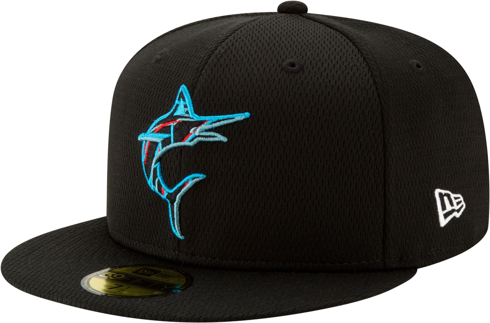 marlins fitted hats new era