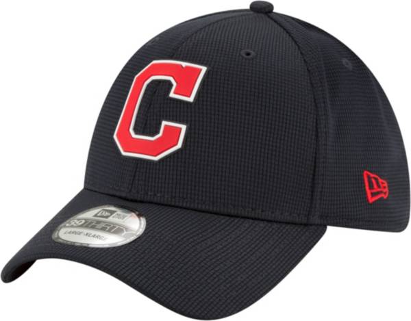 New Era Men's Cleveland Indians Navy 39Thirty Clubhouse Stretch Fit Hat