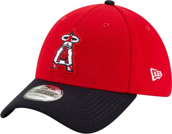 New Era Men's Los Angeles Angels 39Thirty Red Batting Practice Stretch Fit Hat