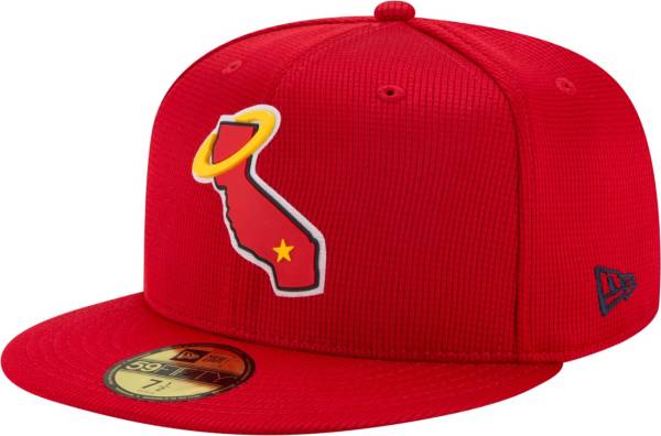 New Era Men's Los Angeles Angels Red 59Fifty Clubhouse Fitted Hat