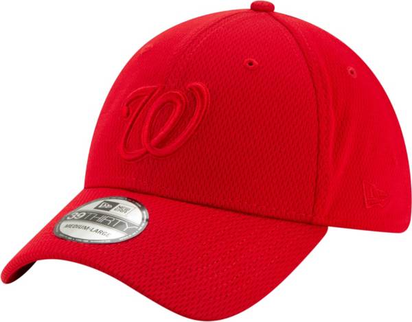 New Era Men's Washington Nationals Red 39Thirty Perftone Stretch Fit Hat