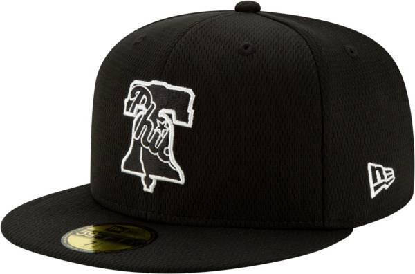 New Era Men's Philadelphia Phillies 59Fifty Black Batting Practice Fitted Hat