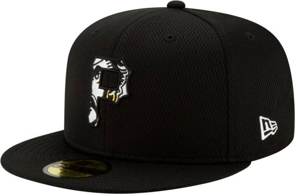 New Era Men's Pittsburgh Pirates 59Fifty Black Batting Practice Fitted Hat