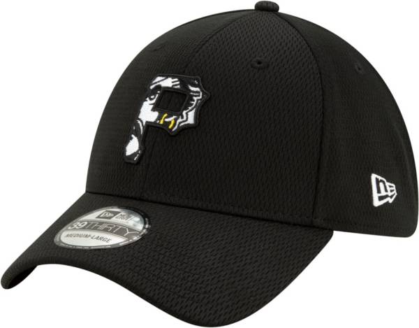 New Era Men's Pittsburgh Pirates 39Thirty Black Batting Practice Stretch Fit Hat