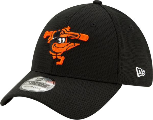 New Era Men's Baltimore Orioles 39Thirty Black Batting Practice Stretch Fit Hat