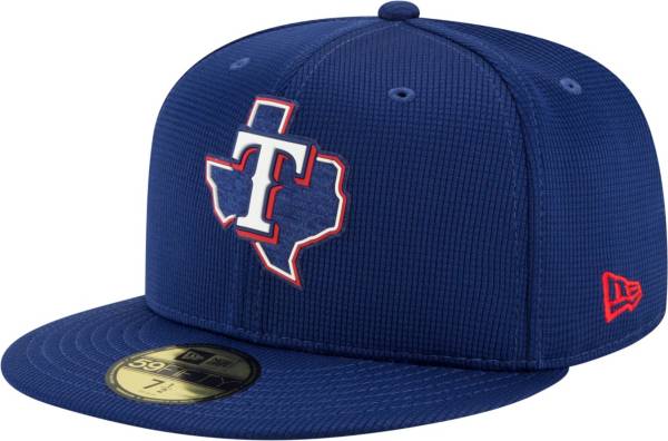 New Era Men's Texas Rangers Blue 59Fifty Clubhouse Fitted Hat