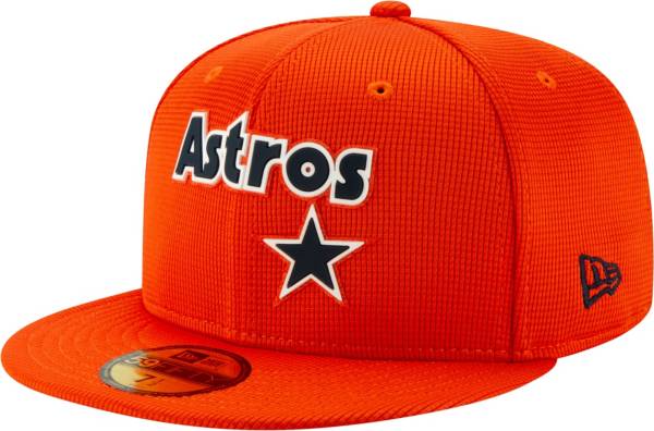 New Era Men's Houston Astros Orange 59Fifty Clubhouse Fitted Hat