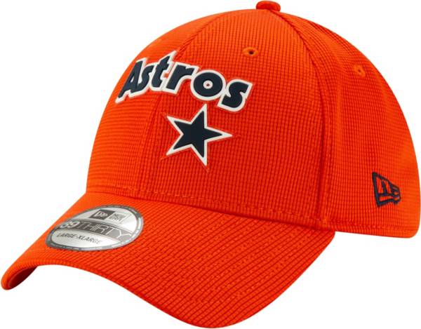 New Era Men's Houston Astros Orange 39Thirty Clubhouse Stretch Fit Hat