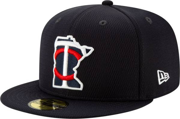 New Era Men's Minnesota Twins 59Fifty Navy Batting Practice Fitted Hat