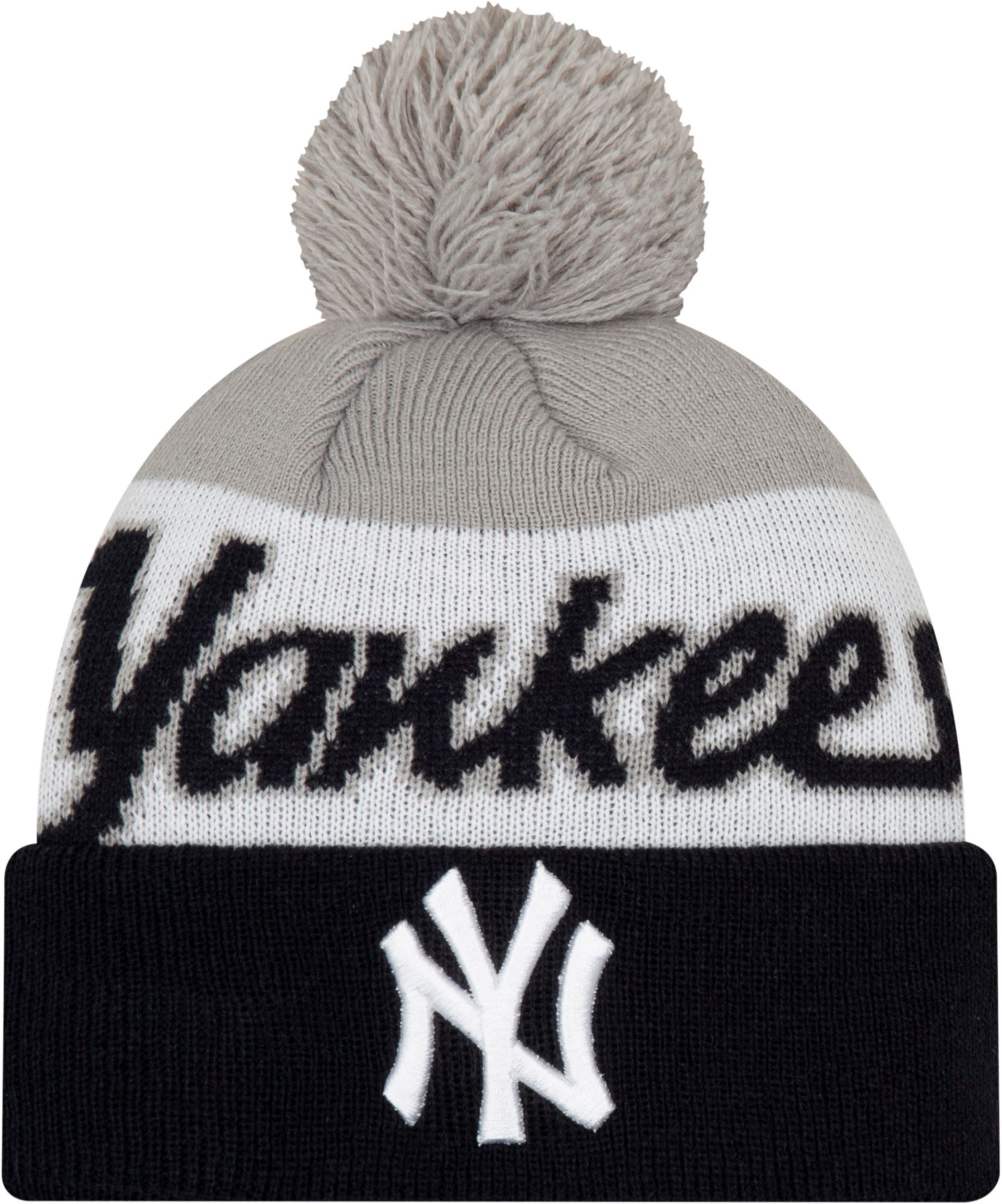 yankees pom pom hat