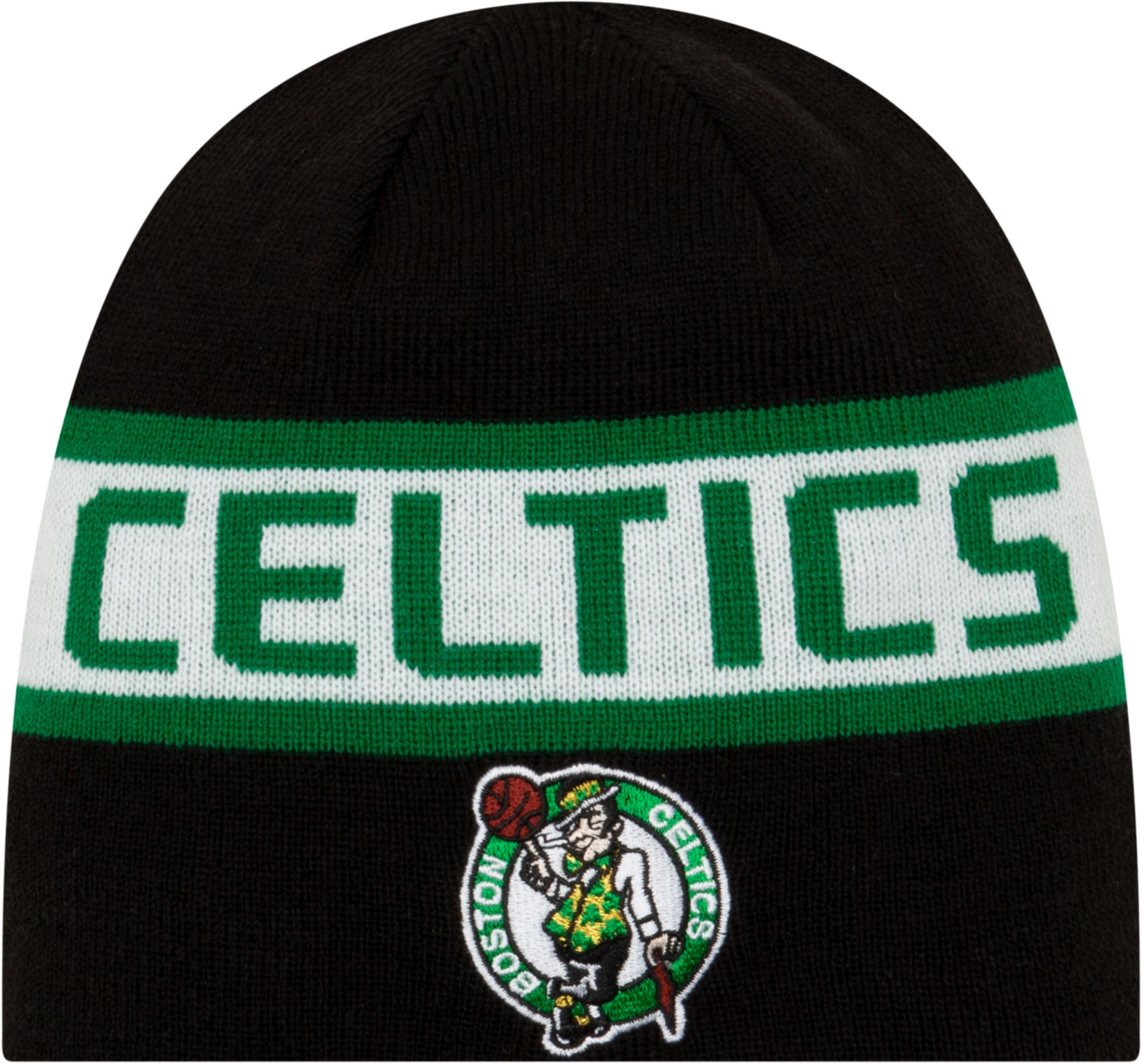 new era men's boston celtics knit hat