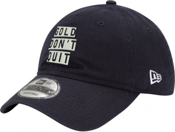 New Era Men's Indiana Pacers 9Twenty "Gold Don't Quit" Navy Adjustable Hat
