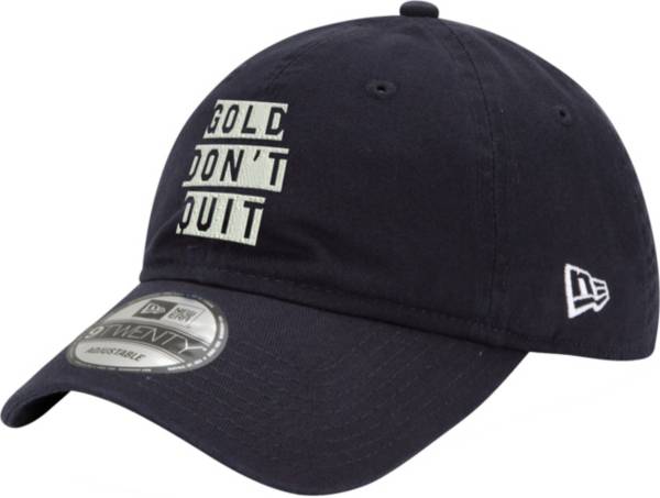 New Era Men's Indiana Pacers 9Twenty "Gold Don't Quit" Navy Adjustable Hat product image