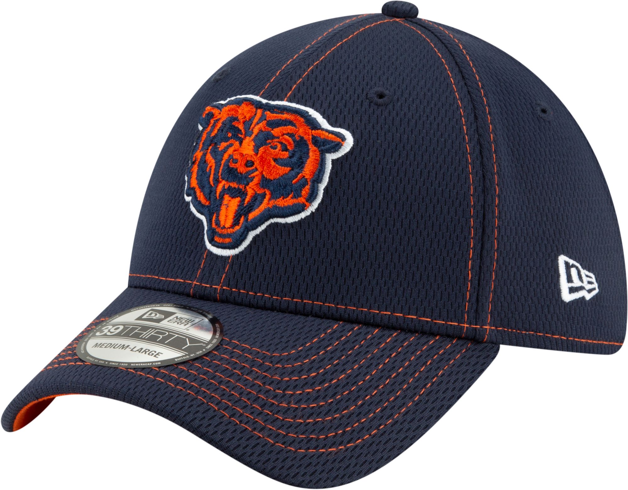 new era men's salute to service chicago bears 39thirty olive stretch fit hat